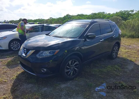 2015 Nissan Rogue Sl из США, поврежденный, VIN 5N1AT2MT2FC822345